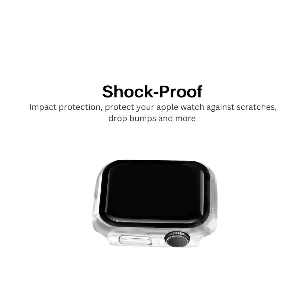 2x Qixxronics for Apple Watch Series 1/2/3 Case 42mm, with Built-in Tempered Glass Screen Protector