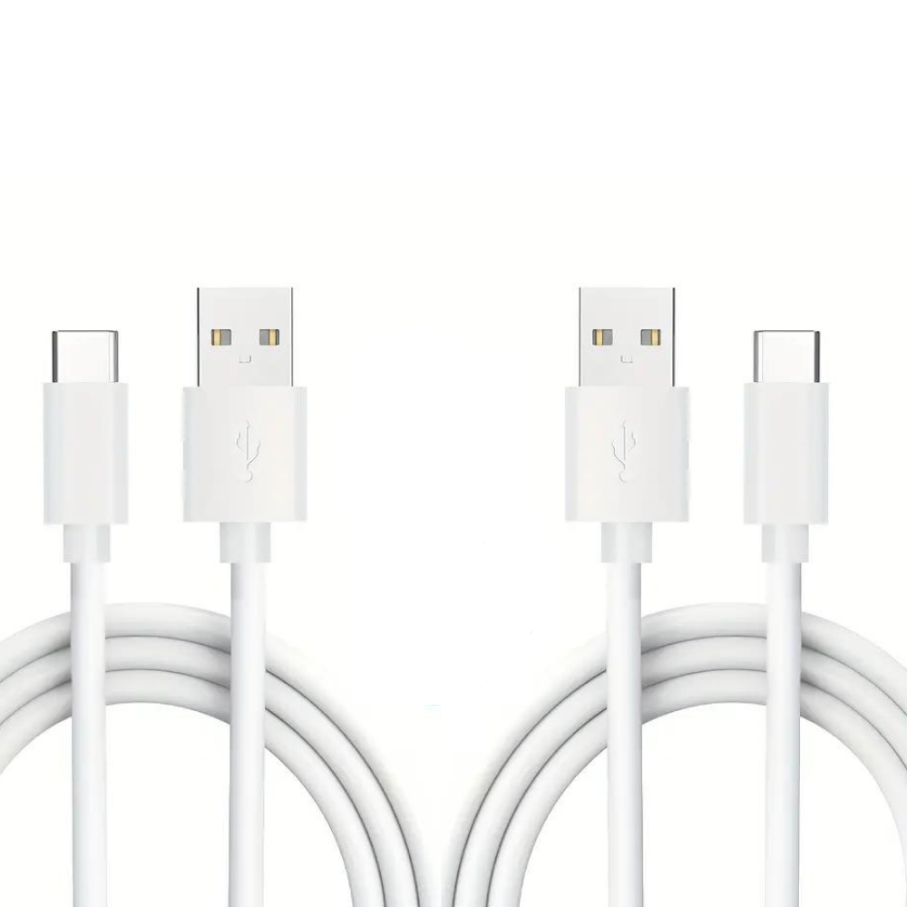 2Pack 10FT USB-C Cable Charging Cord, 10ft USB A to Type C Charge Cord 2-Pack Compatible with Samsung Galaxy S21 S20 S10 S9 S8 Note 20 10, iPhone 15/15 Pro Max, PS5, USB C Charger(White)