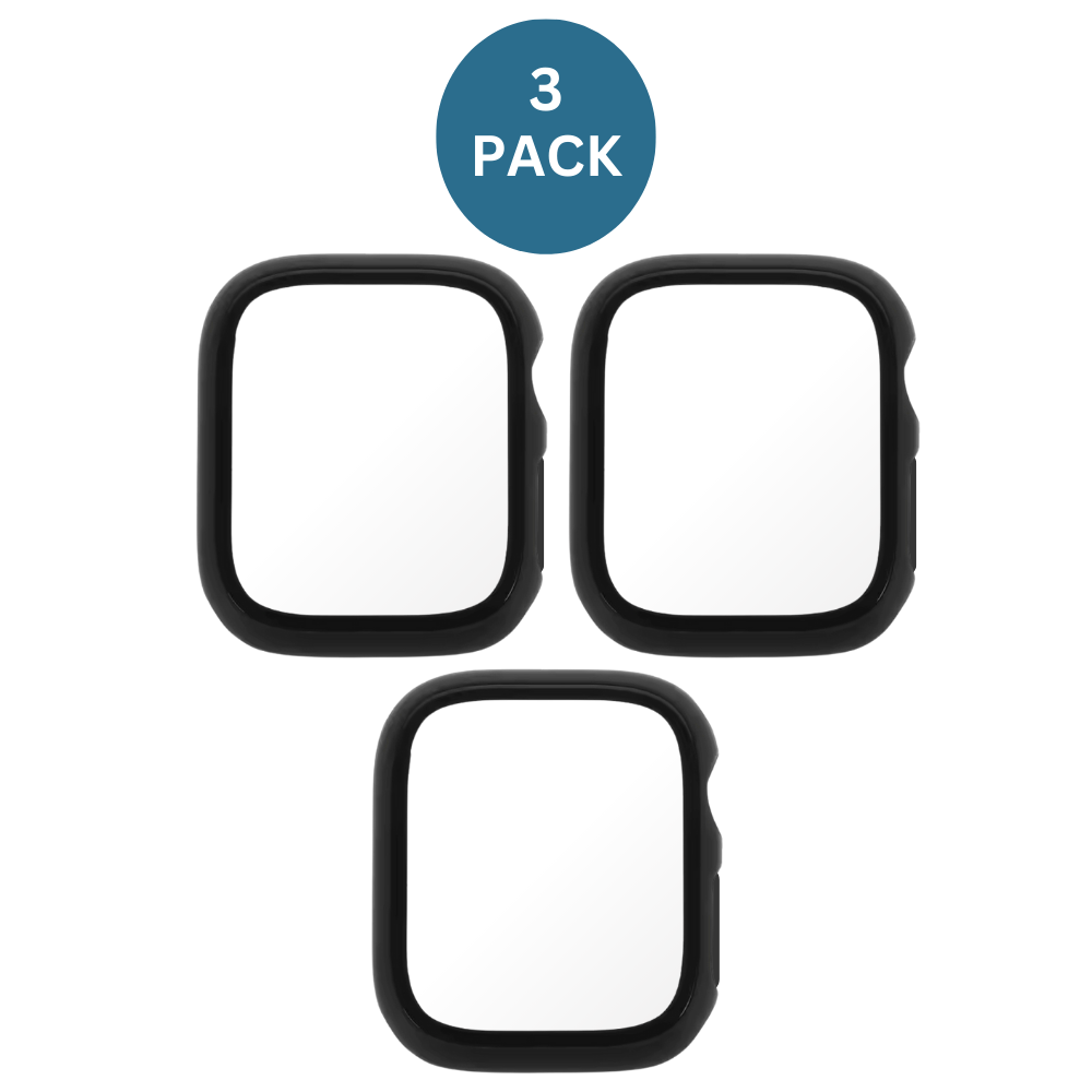 3PCS Qixxronics Case for Apple Watch Ultra 2 (49mm) with Built-in Tempered Glass Screen Protector