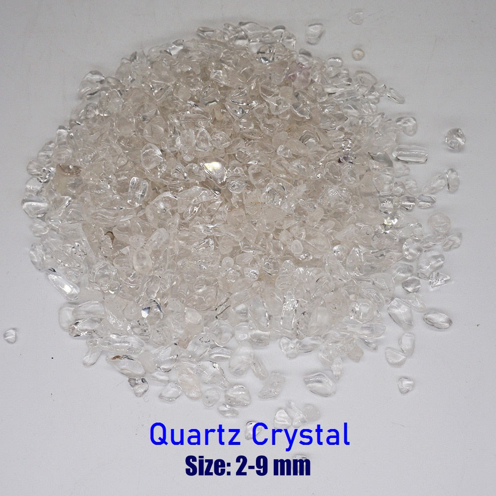 50-100g Quartz Crystal Natural Stones Gravel Chip Rock Minerals Aquarium