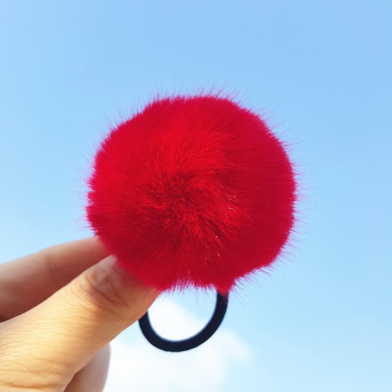 11 Styles Women Pompom Hair Ties Girls Elastic Hair Band Rubber Band Hair
