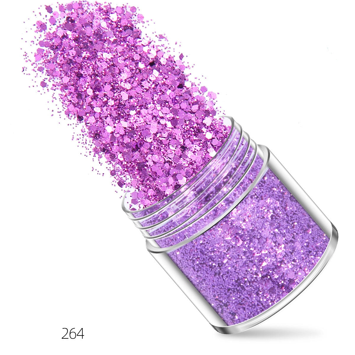 27 Styles Mirror Silver Nail Art Mermaid Glitter Hexagon Paillette Sequins
