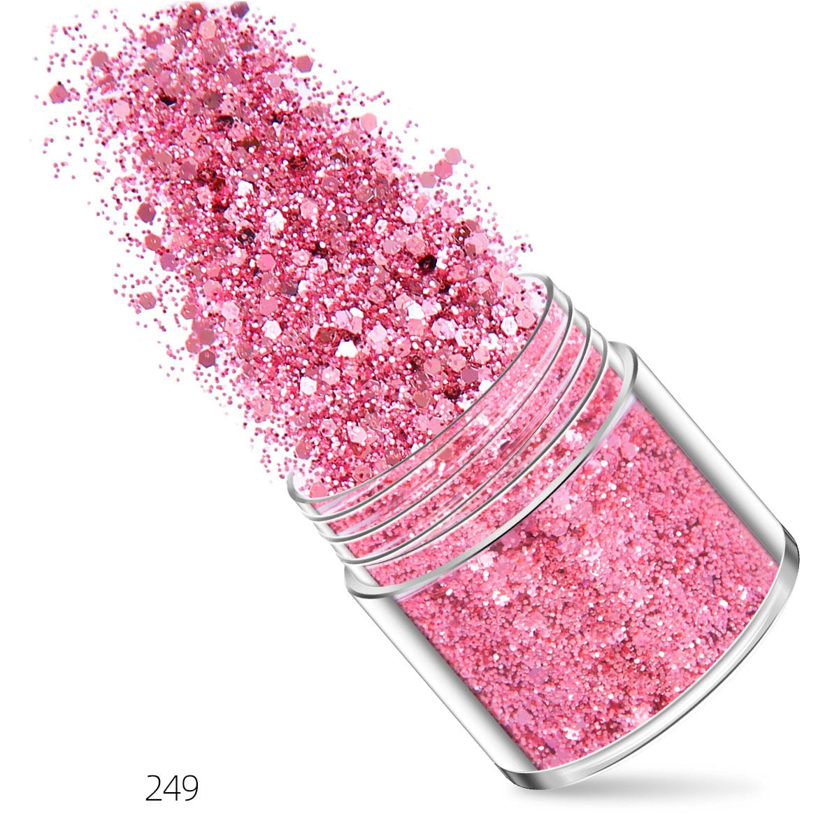 27 Styles Mirror Silver Nail Art Mermaid Glitter Hexagon Paillette Sequins