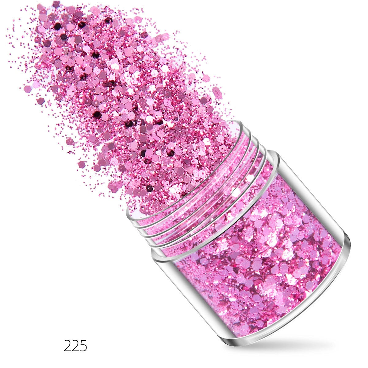 27 Styles Mirror Silver Nail Art Mermaid Glitter Hexagon Paillette Sequins