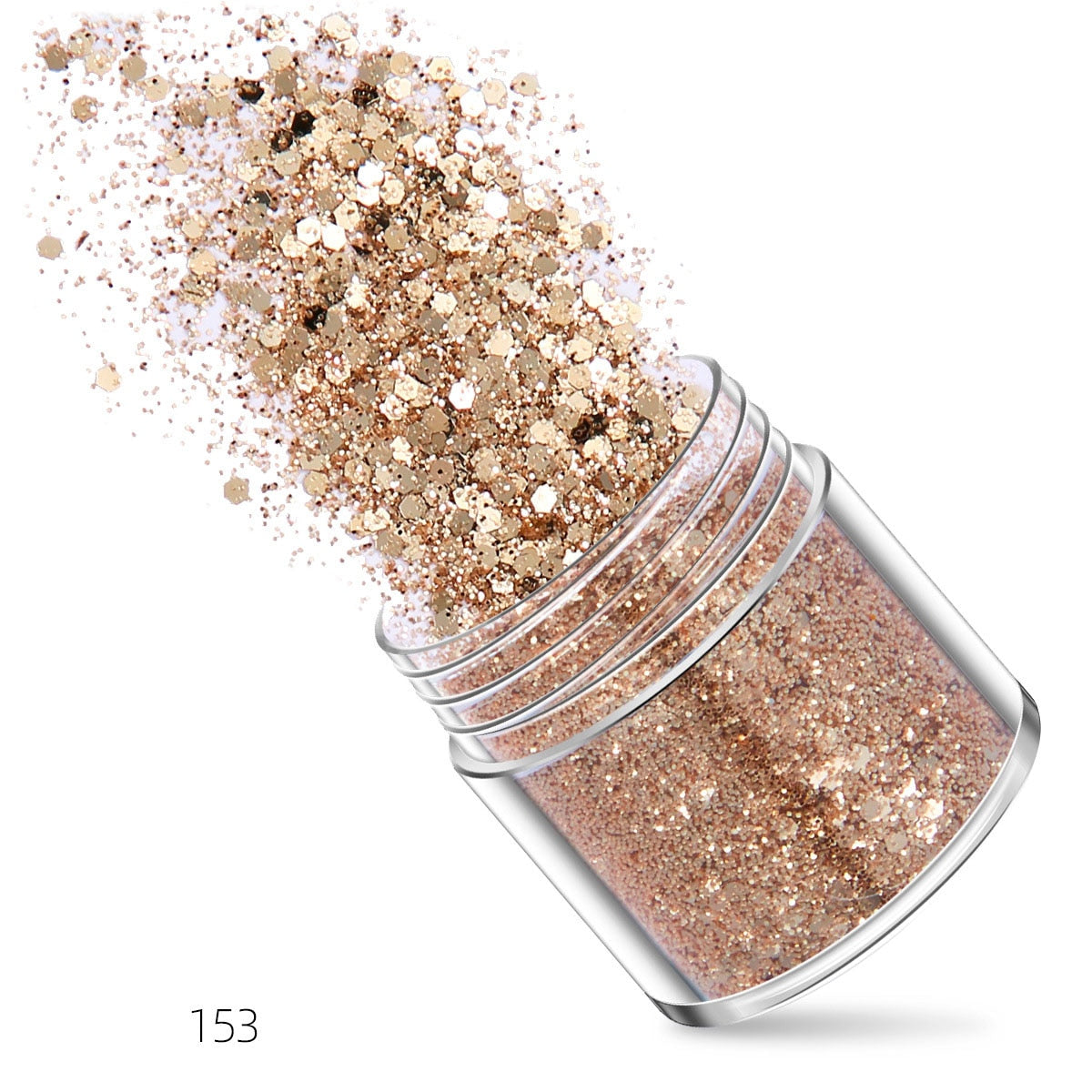27 Styles Mirror Silver Nail Art Mermaid Glitter Hexagon Paillette Sequins