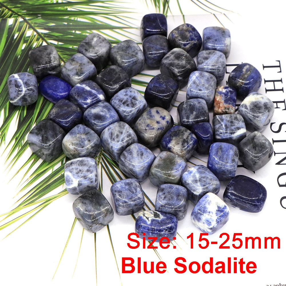 50-100g Blue Sodalite Natural Stones Gravel Chip Rock Minerals Aquarium