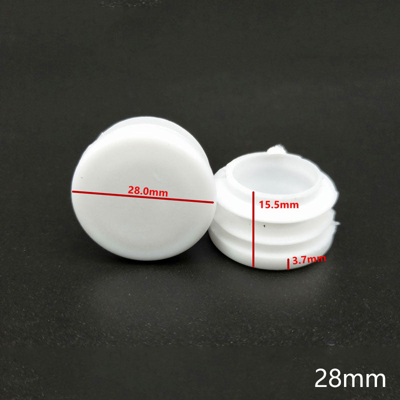 10Pcs Plastic round tube inserting end caps Round steel pipe plug chair leg