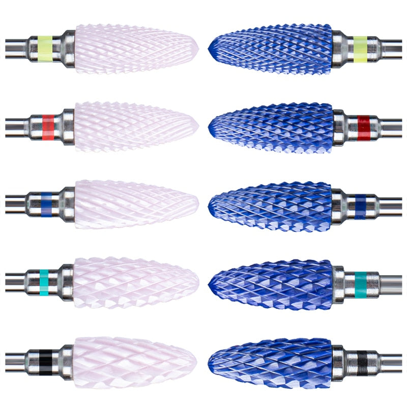 Ceramic Milling Cutter For Manicure Nail Drill Bits Feecy Electric Nail File