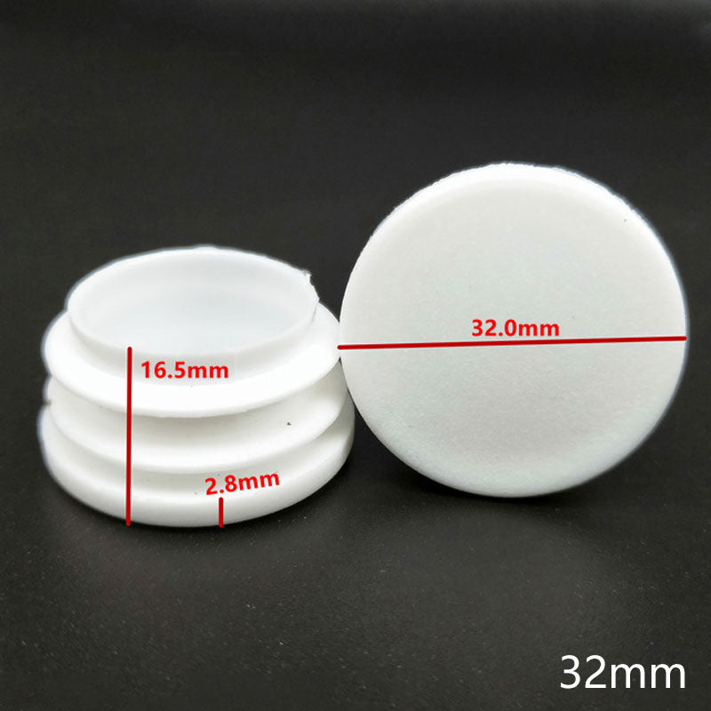 10Pcs Plastic round tube inserting end caps Round steel pipe plug chair leg