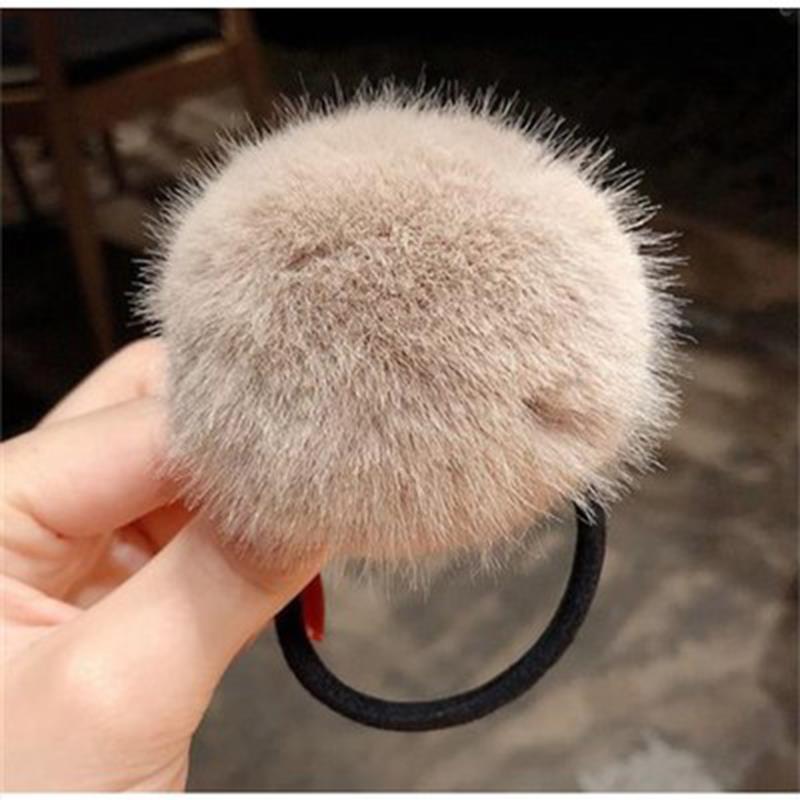 11 Styles Women Pompom Hair Ties Girls Elastic Hair Band Rubber Band Hair