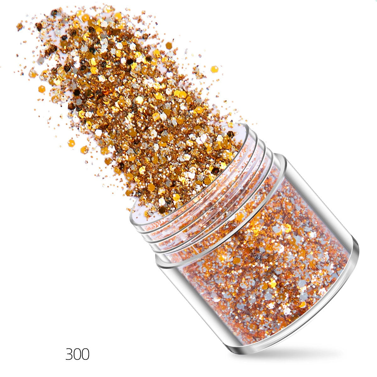 27 Styles Mirror Silver Nail Art Mermaid Glitter Hexagon Paillette Sequins