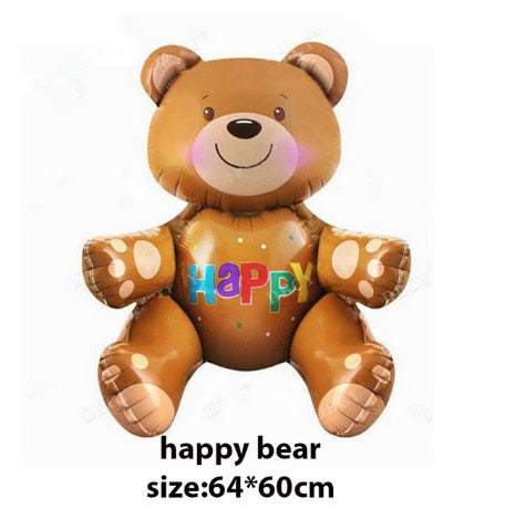 Happy Bear Balloon Valentines Day Inflatable Balloon Birthday Decorations