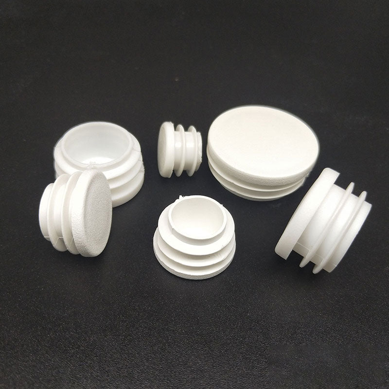 10Pcs Plastic round tube inserting end caps Round steel pipe plug chair leg