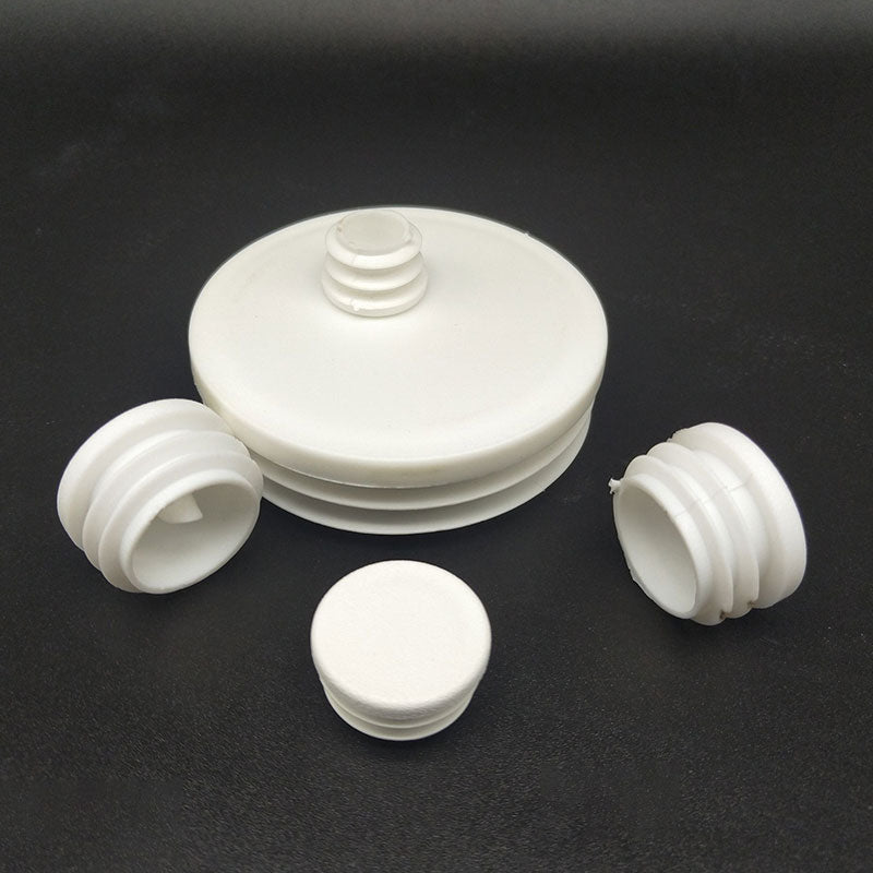 10Pcs Plastic round tube inserting end caps Round steel pipe plug chair leg