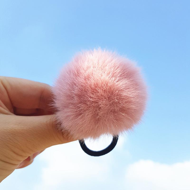 11 Styles Women Pompom Hair Ties Girls Elastic Hair Band Rubber Band Hair