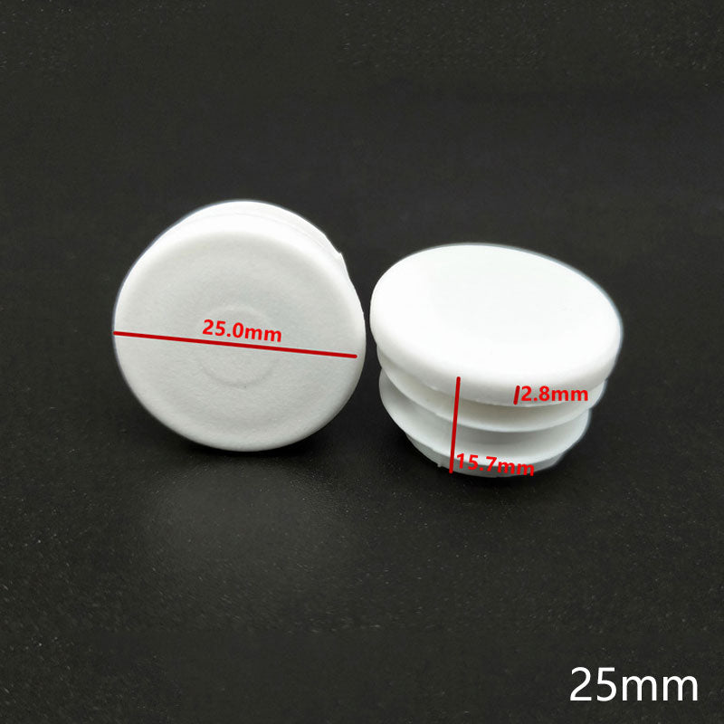 10Pcs Plastic round tube inserting end caps Round steel pipe plug chair leg