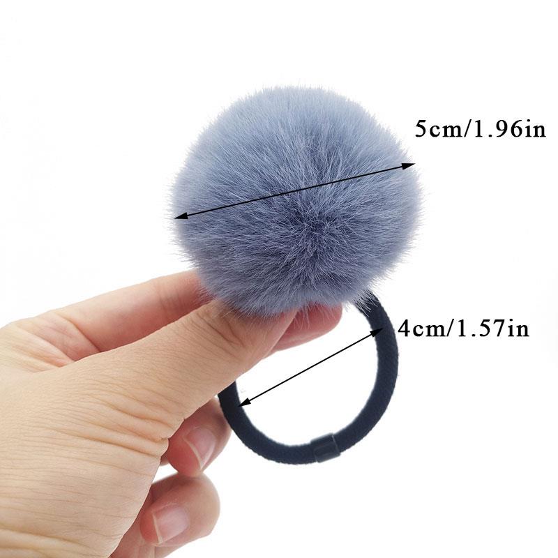 11 Styles Women Pompom Hair Ties Girls Elastic Hair Band Rubber Band Hair