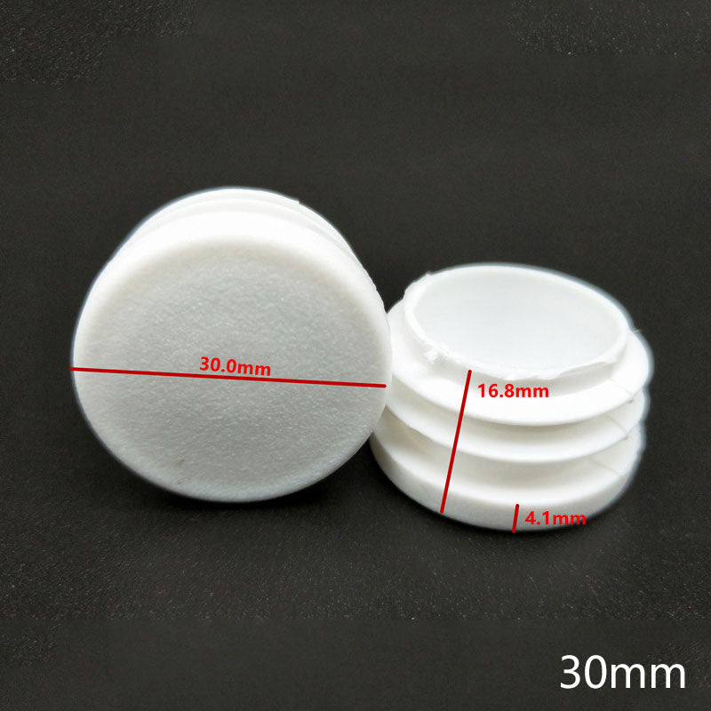 10Pcs Plastic round tube inserting end caps Round steel pipe plug chair leg