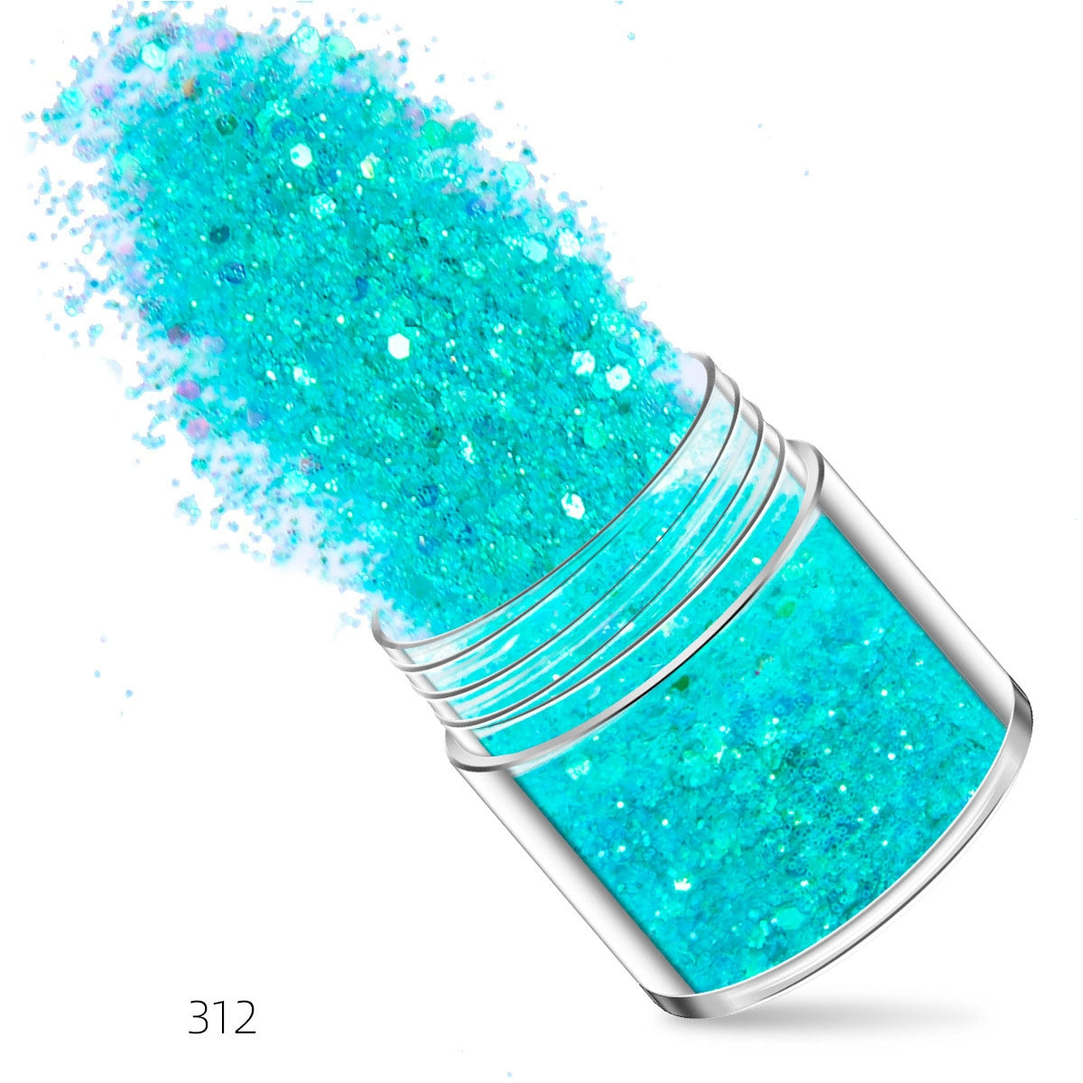 27 Styles Mirror Silver Nail Art Mermaid Glitter Hexagon Paillette Sequins