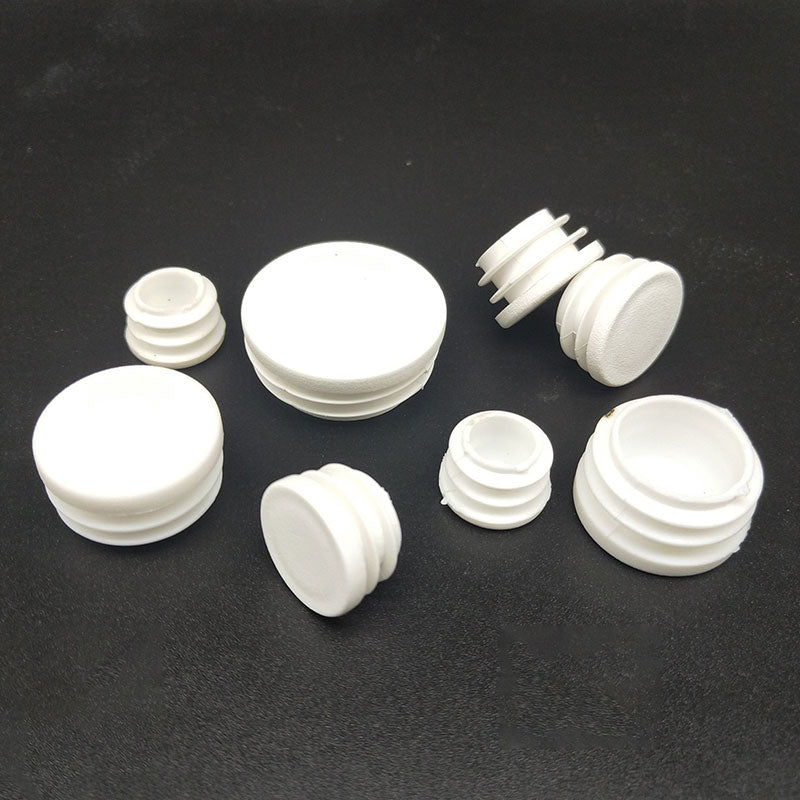 10Pcs Plastic round tube inserting end caps Round steel pipe plug chair leg