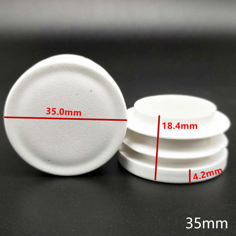 10Pcs Plastic round tube inserting end caps Round steel pipe plug chair leg