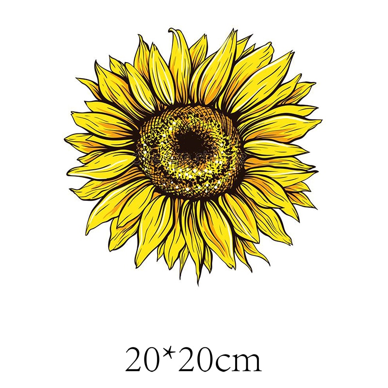 35 Styles Beautiful Tree Thermal Stickers on T-shirt DIY Ukraine Sunflower