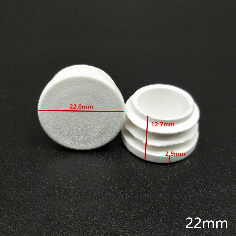10Pcs Plastic round tube inserting end caps Round steel pipe plug chair leg