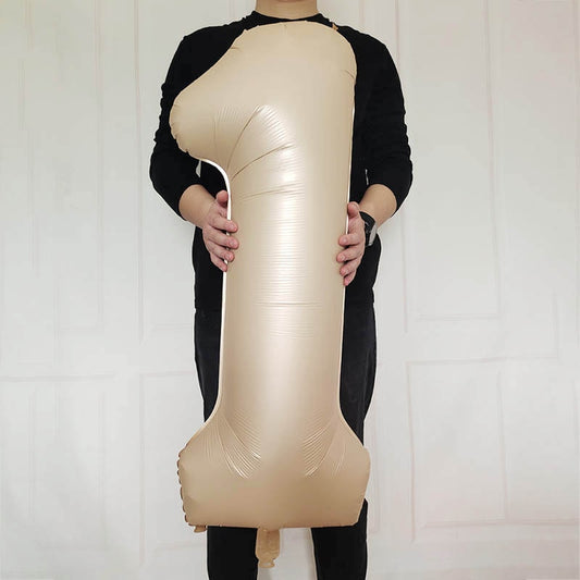 59 Styles Jungle Deer Bear Foil Balloons 40inch Caramel Brown Number Balls Baby