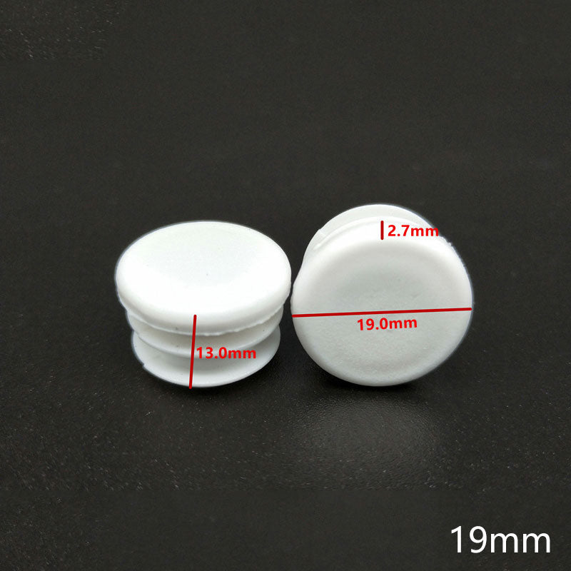 10Pcs Plastic round tube inserting end caps Round steel pipe plug chair leg