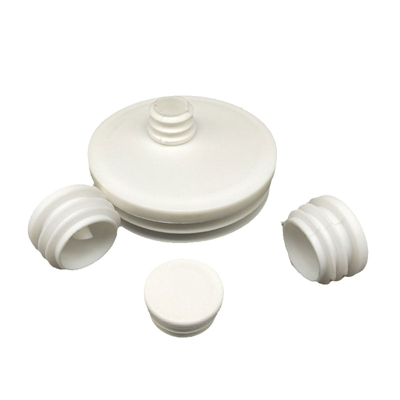 10Pcs Plastic round tube inserting end caps Round steel pipe plug chair leg