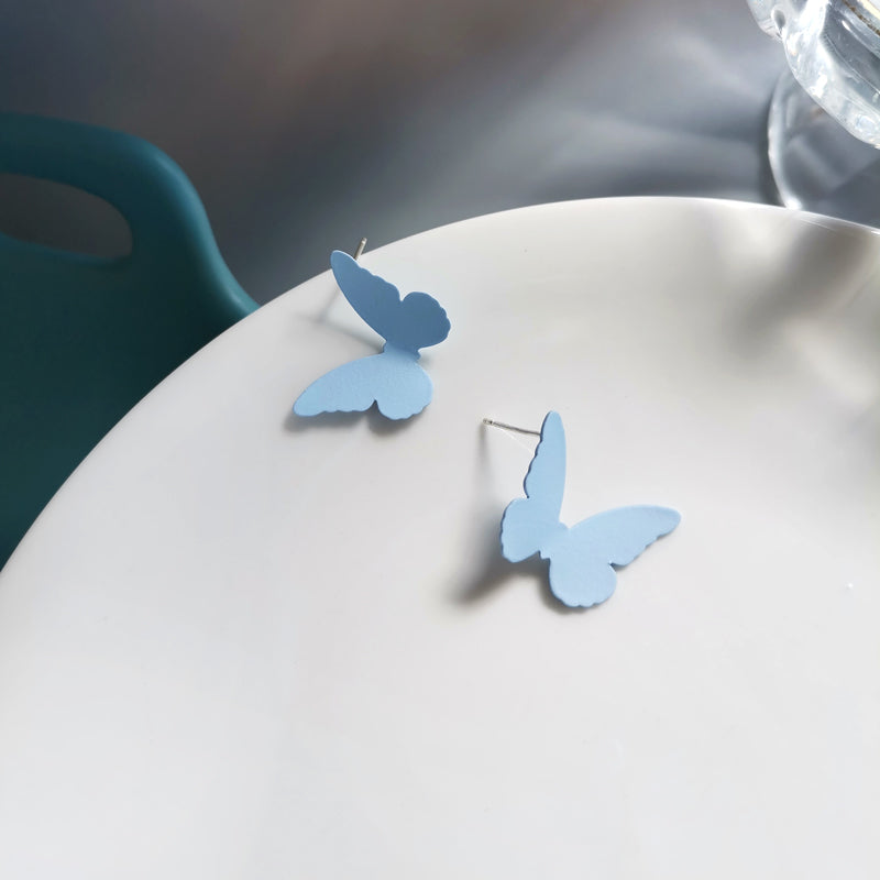 Fairy Butterfly Earrings Jewelry Metal Stud Earring Women Fashion Gift Accessory