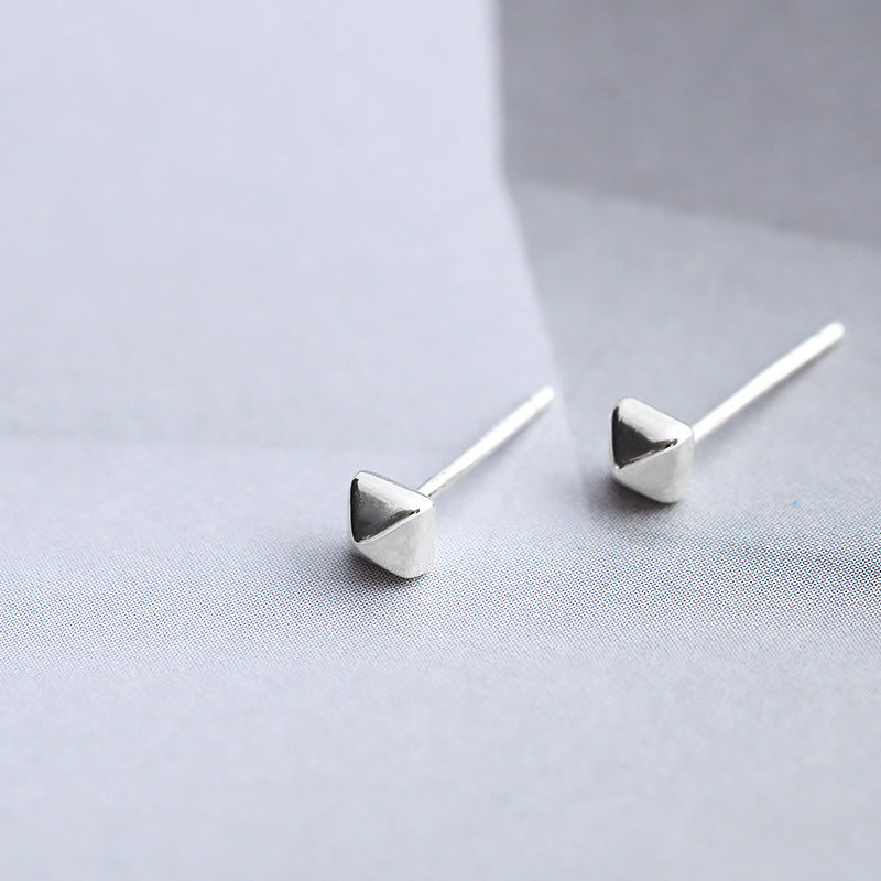 Mini Pyramid Stud Earrings for Women Girls Fashion Earrings Piercing Jewelry