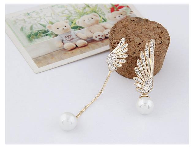 Mismatched Wings Dangle Earrings Jewelry Accessories Girls Fashion Accessory