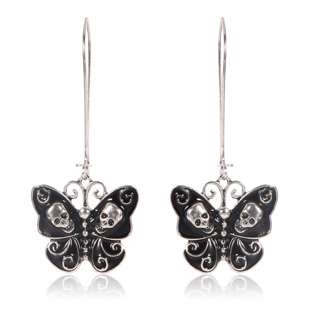 Gothic Butterfly Dangling Drop Earrings Women Girls Gifts Jewelry Accessories