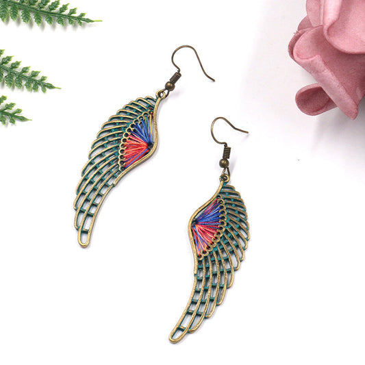 Colorful Wings Dangle Earring Exquisite Fashion Drop Earrings For Women