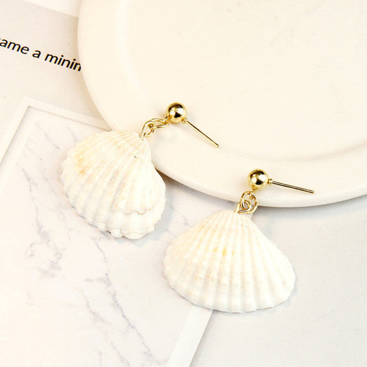 Shell Design Dangle Earrings Cute Summer Earring Jewelry Gift for Her