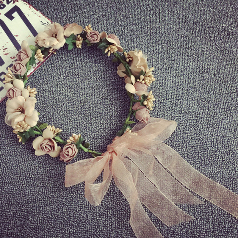 Simulation Garland Headdress Hair Accessories Seaside Holiday Head Flower