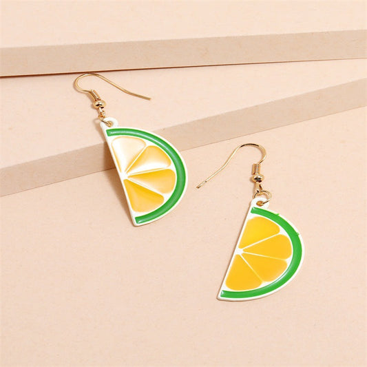 Lime Slices Dangle Earrings Cute Summer Earring Jewelry Gift for Her