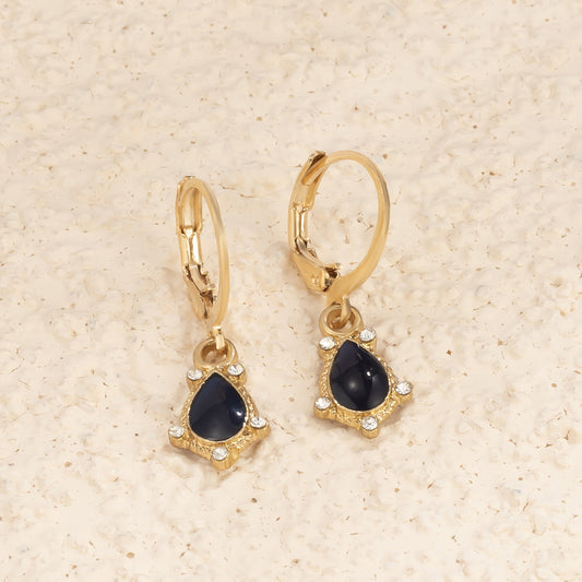 Black Teardrop Dangle Earring Exquisite Fashion Drop Earrings For Women