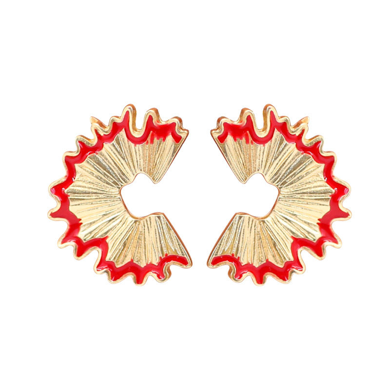 Pencil Shavings Jewelry Stud Earring Modern Fashion Women Earrings Piercing