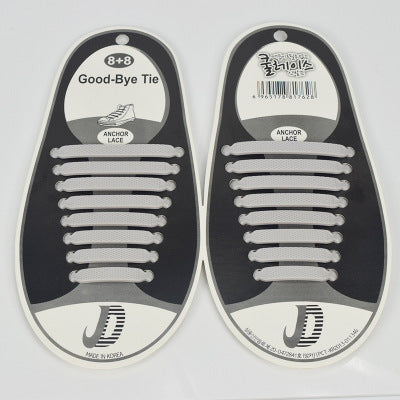 16pcs Silicone Shoelaces Elastic Shoe Laces