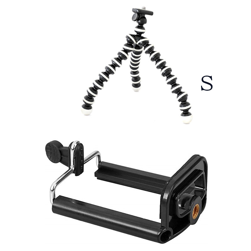 Compatible with Apple, Large Octopus Flexible Tripod Stand Gorillapod for Phone Telefon Mobile Phone Smartphone Dslr and Camera Table Desk Mini Tripod