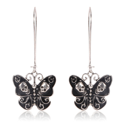 Gothic Butterfly Dangling Drop Earrings Women Girls Gifts Jewelry Accessories