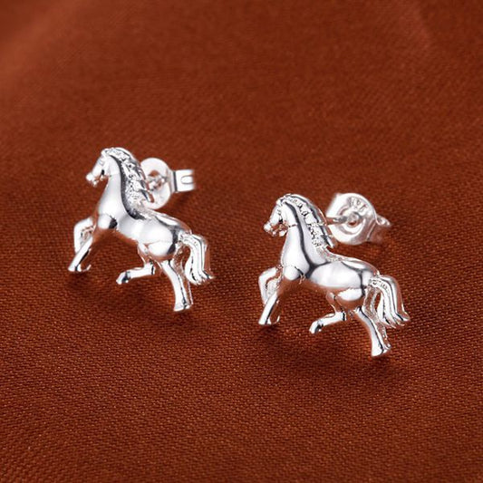 Horse Stud Earrings Female Girl Fashion Earrings Birthday Holiday Gifts