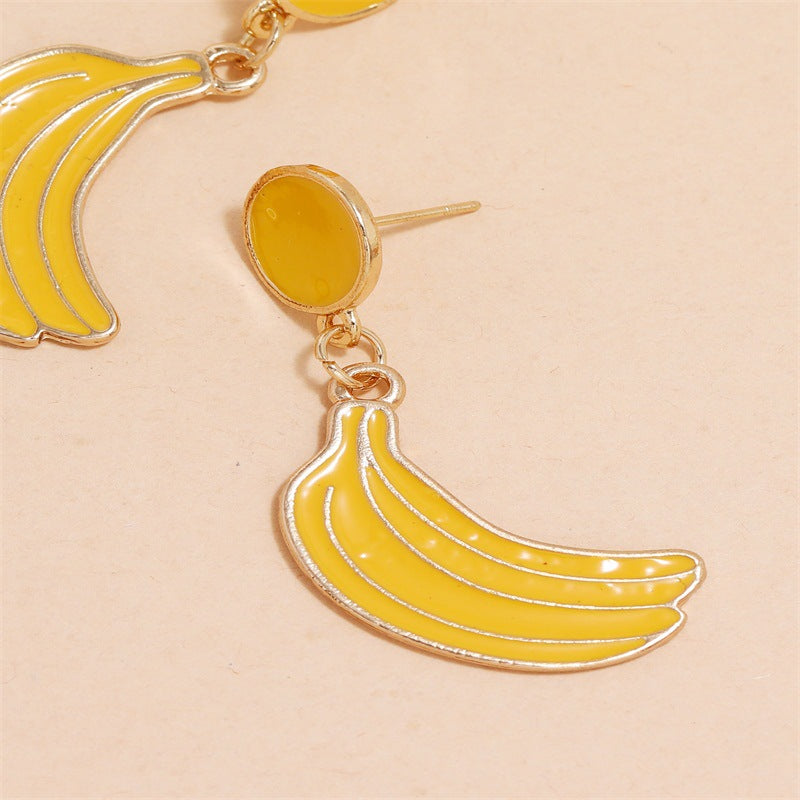Bananas Pendant Dangle Earring Exquisite Fashion Drop Earrings For Women