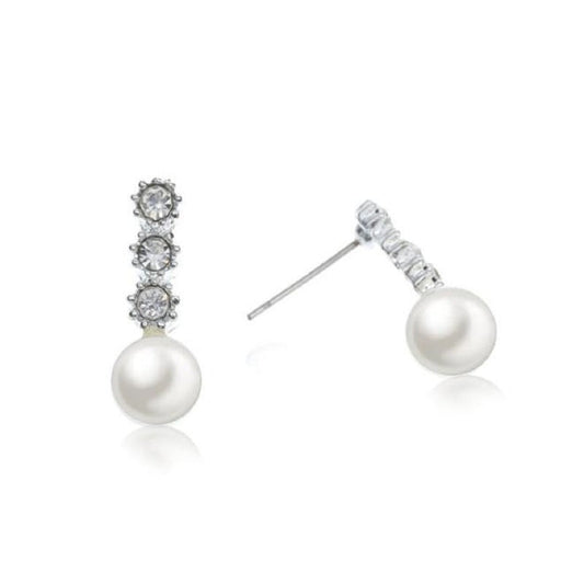 Cute Faux Pearl Studs Fashion Earrings for Women Party Jewelry Gift