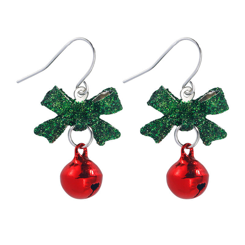 Green Christmas Ball Drop Earring Women Jewelry Mom Gift Everyday Wear Earrings