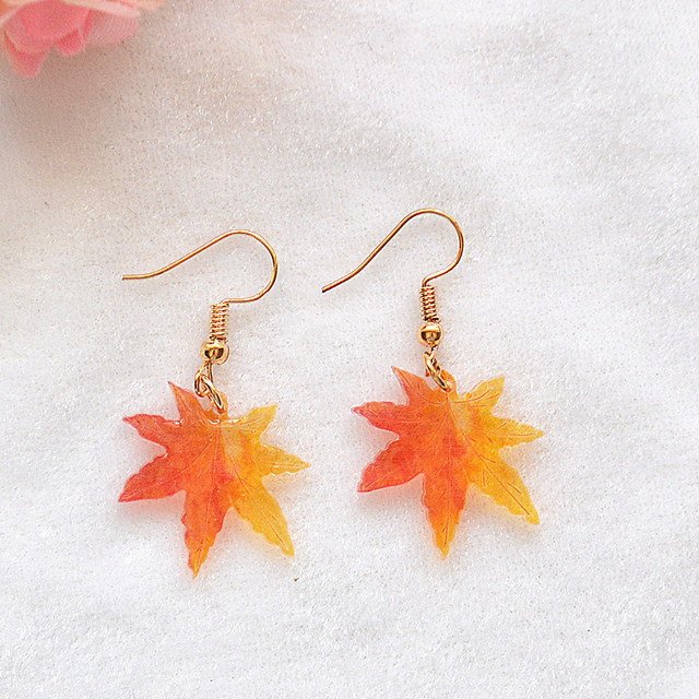 Maple Leaf Jewelry Fashion Dangle Earrings for Girls Party Birthday Gift