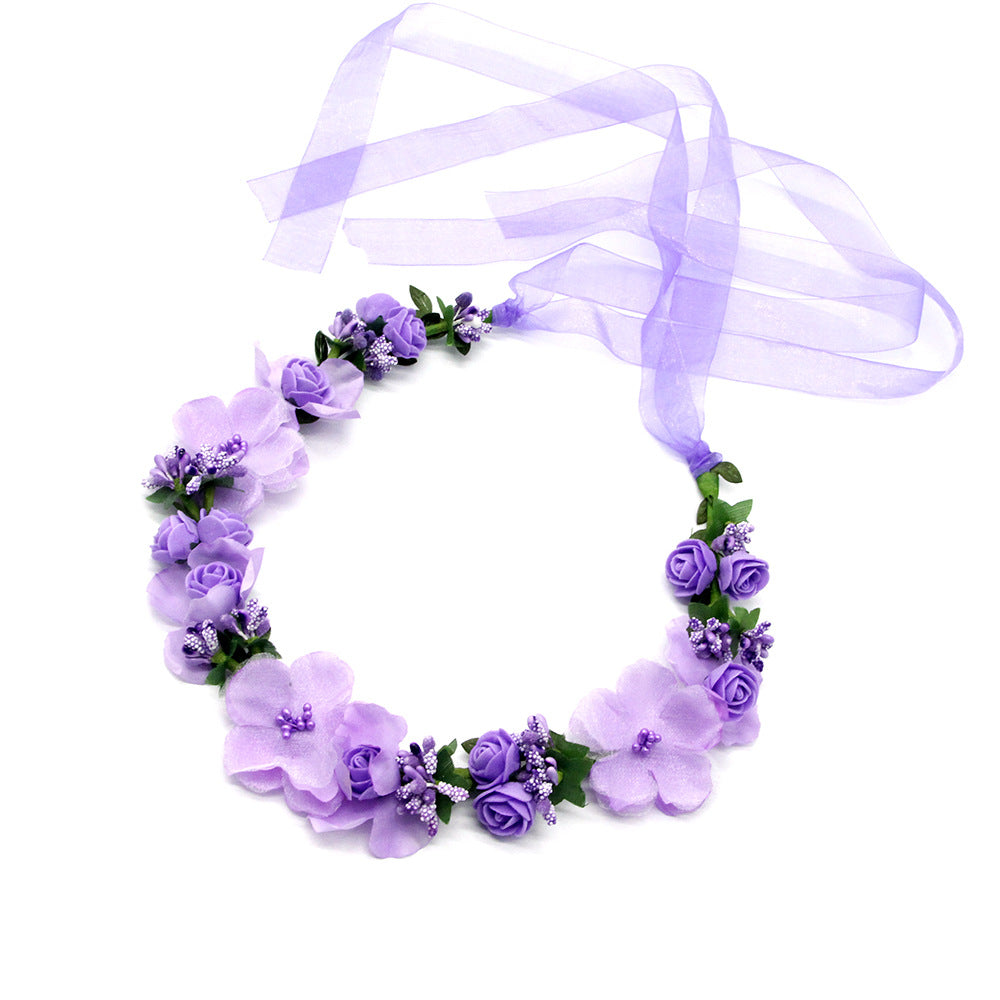 Simulation Garland Headdress Hair Accessories Seaside Holiday Head Flower