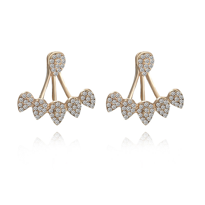 Teardrop Ear Jacket Jewelry Fashion Earrings for Girls Party Birthday Gift